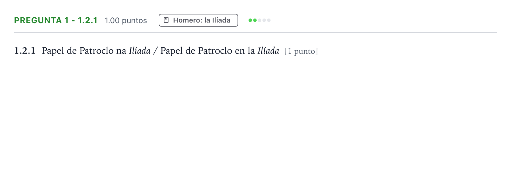 Enunciado: Pregunta 1 - 1.2.1 · Griego II PAU Galicia Ordinaria 2022