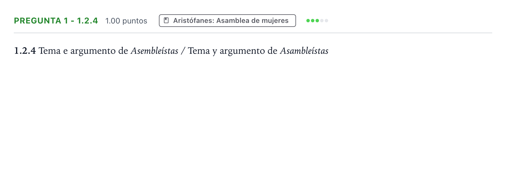 Enunciado: Pregunta 1 - 1.2.4 · Griego II PAU Galicia Ordinaria 2022