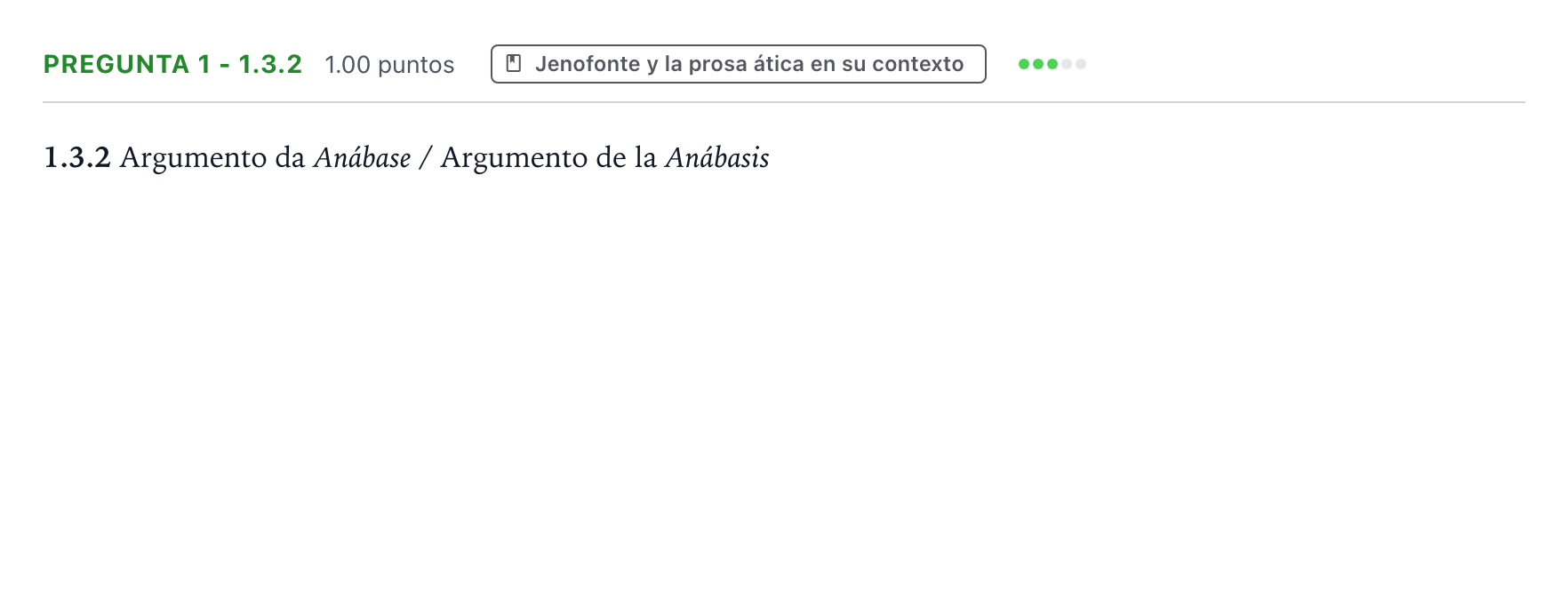 Enunciado: Pregunta 1 - 1.3.2 · Griego II PAU Galicia Ordinaria 2022