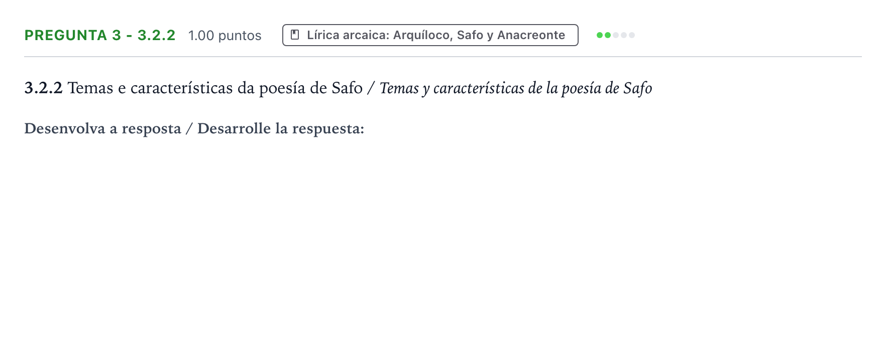 Enunciado: Pregunta 3 - 3.2.2 · Griego II PAU Galicia Ordinaria 2022