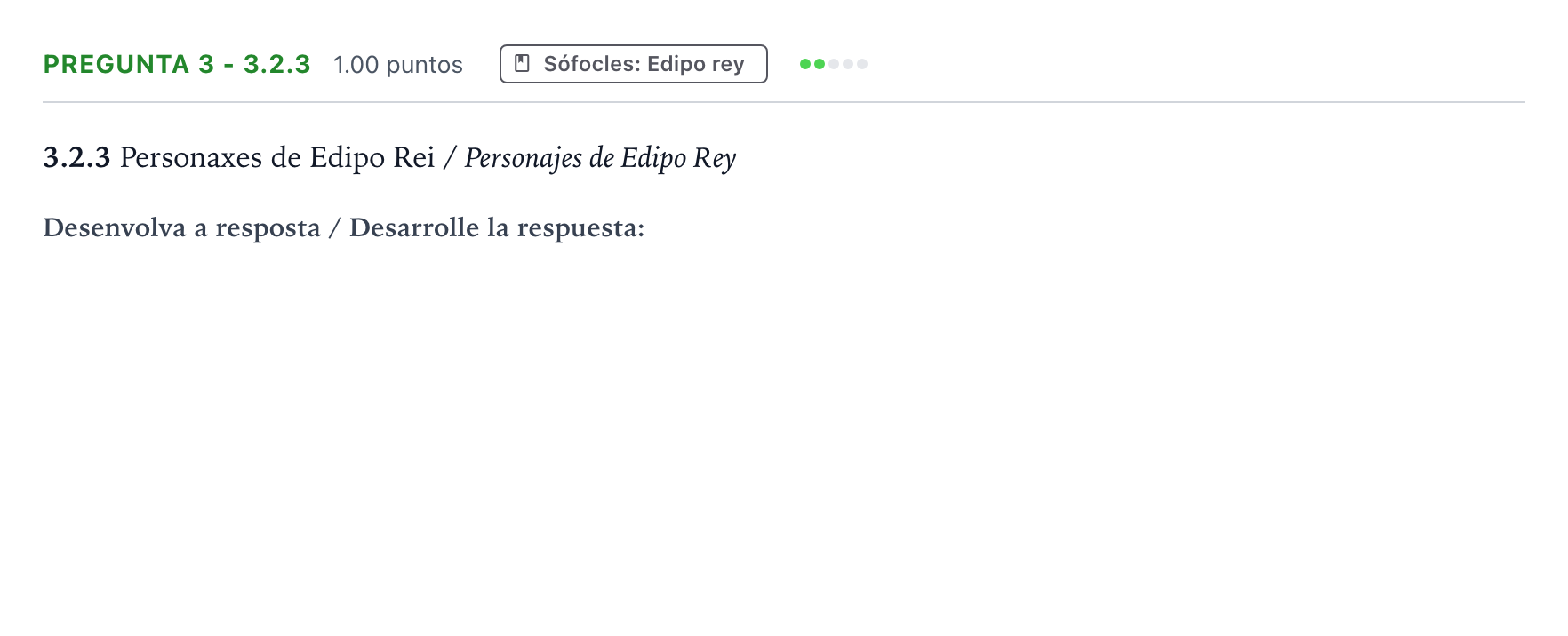Enunciado: Pregunta 3 - 3.2.3 · Griego II PAU Galicia Ordinaria 2022