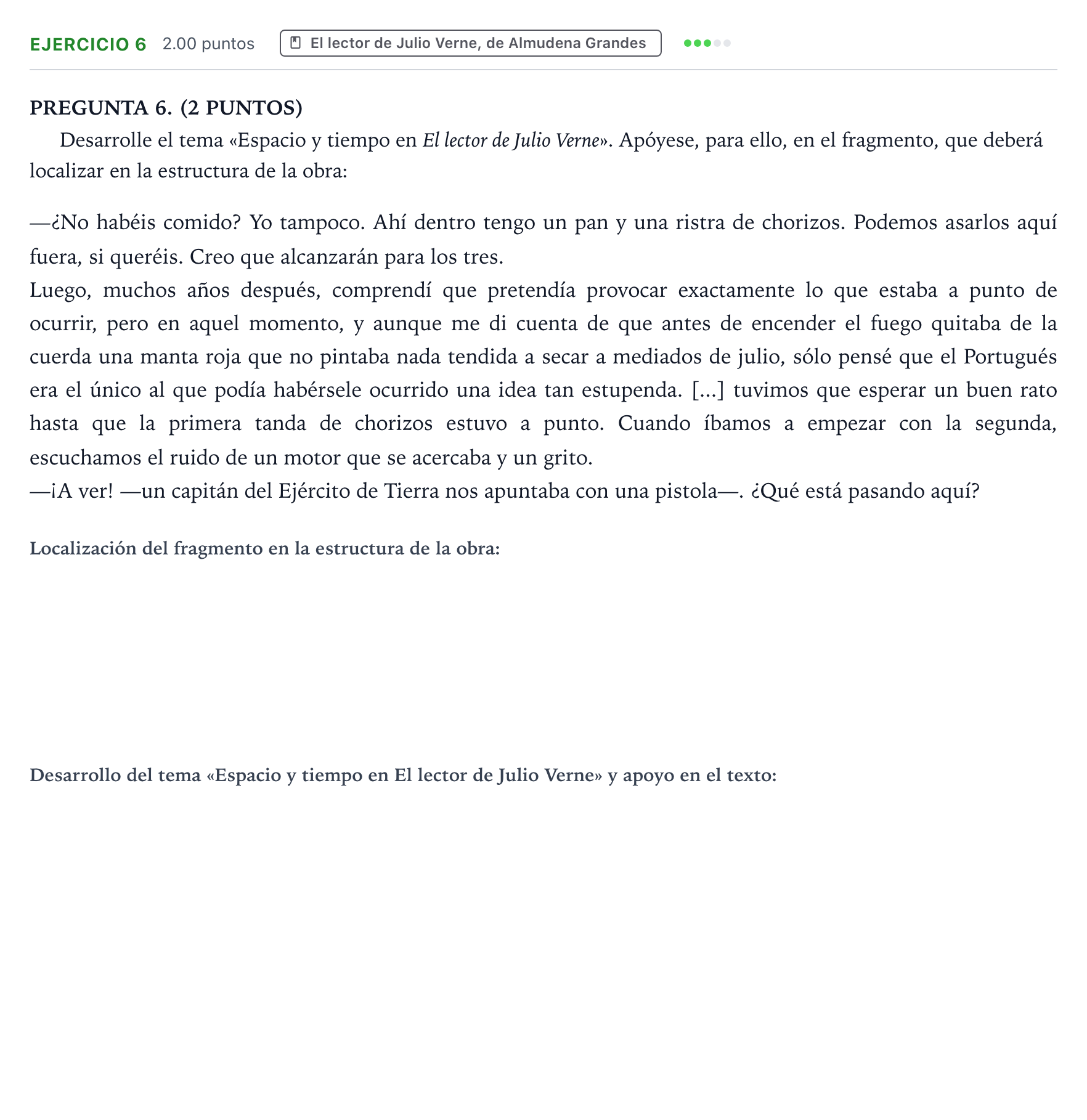 Enunciado: Problema 6 · Lengua Castellana y Literatura II PAU Galicia Ordinaria 2021