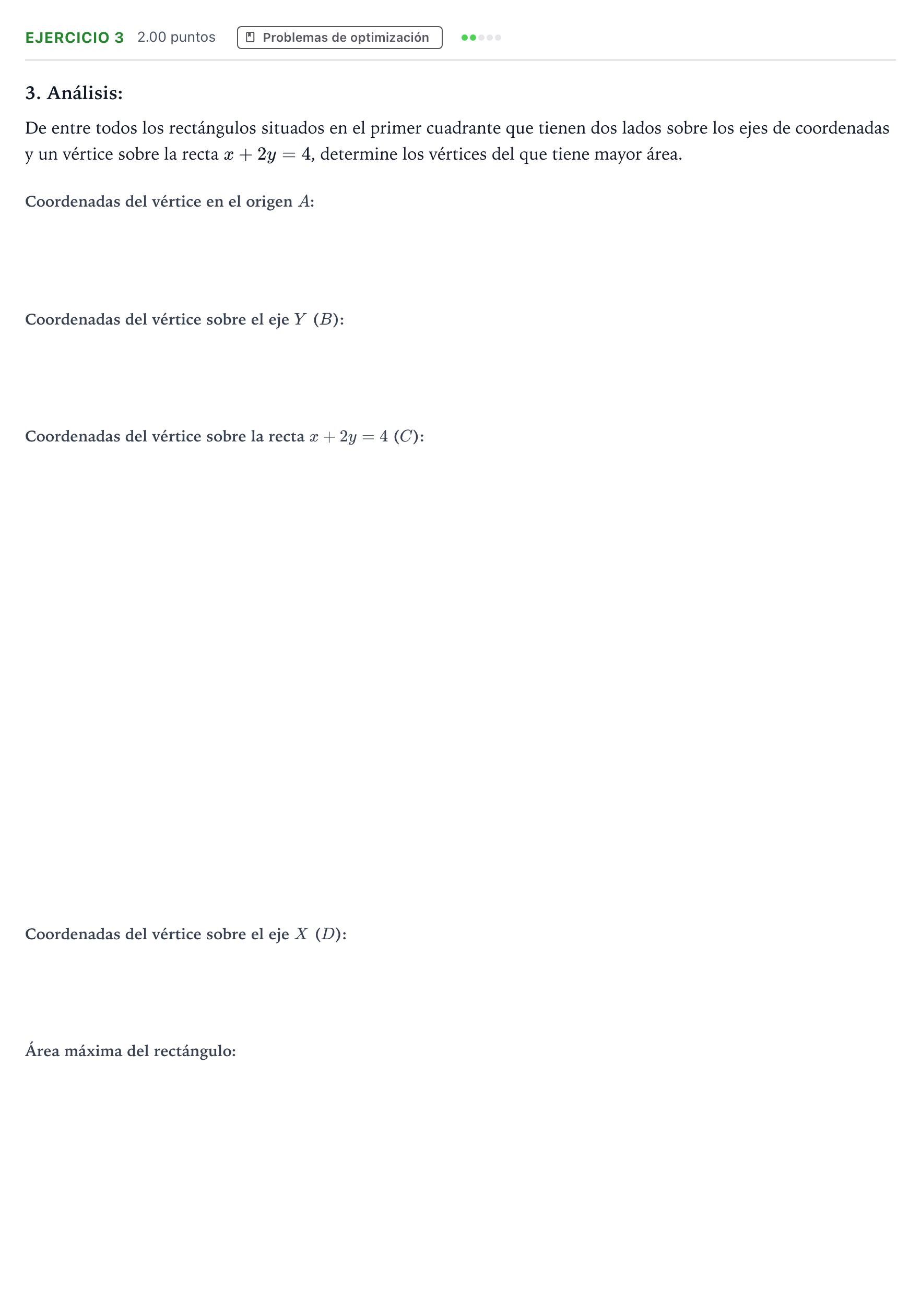 Enunciado: Problema 3 · Matemáticas II PAU Galicia Ordinaria 2021