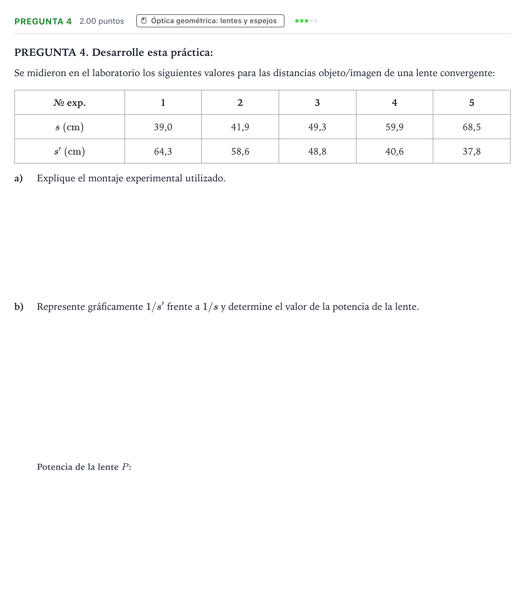 Enunciado: Pregunta 4 · Física PAU Galicia Ordinaria 2021