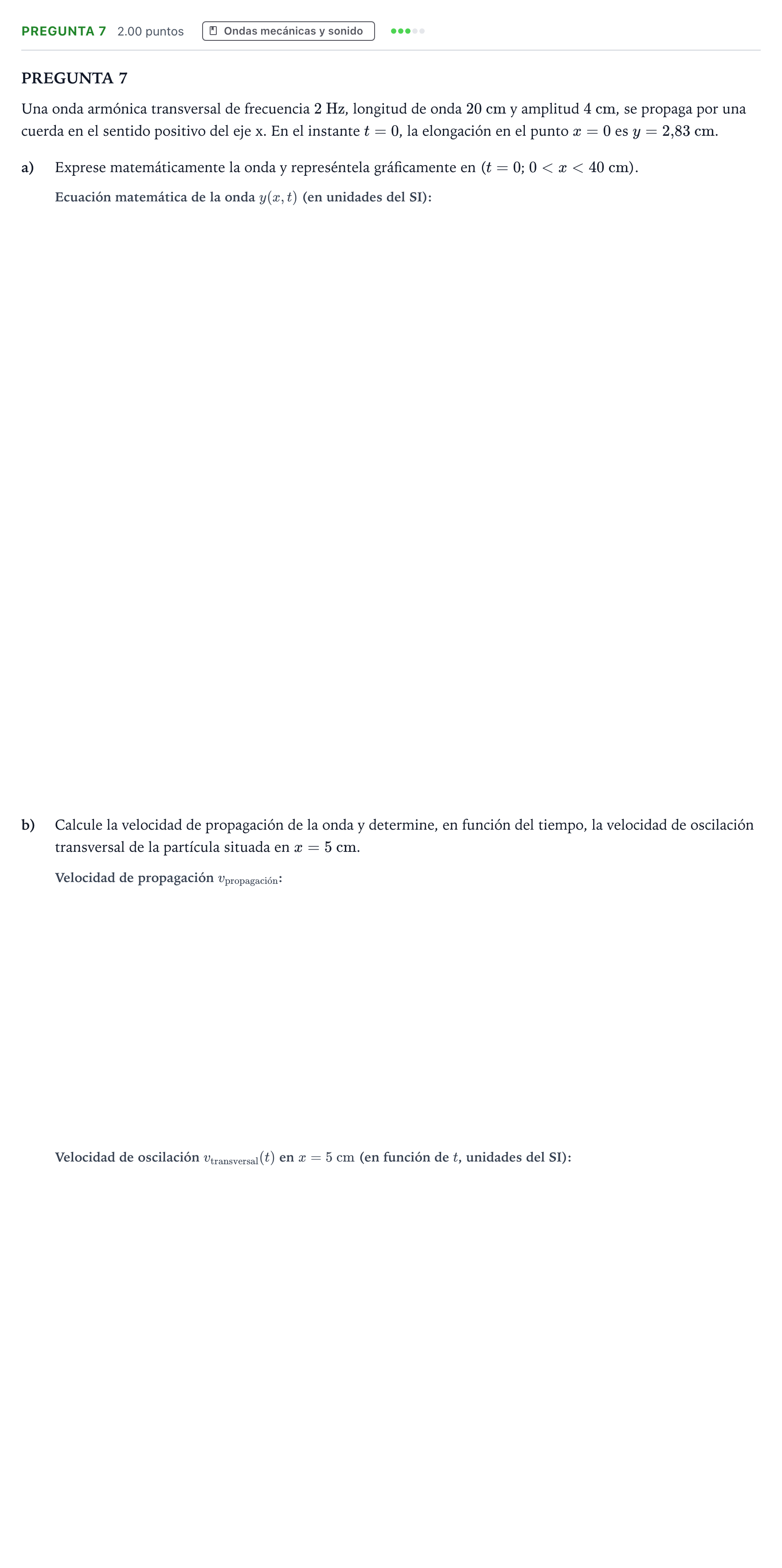 Enunciado: Pregunta 7 · Física PAU Galicia Extraordinaria 2021