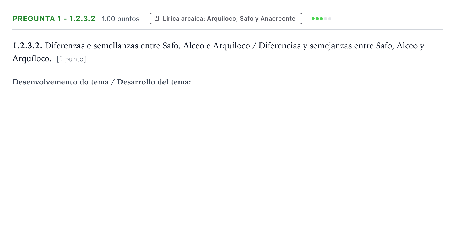 Enunciado: Pregunta 1 - 1.2.3.2 · Griego II PAU Galicia Ordinaria 2021