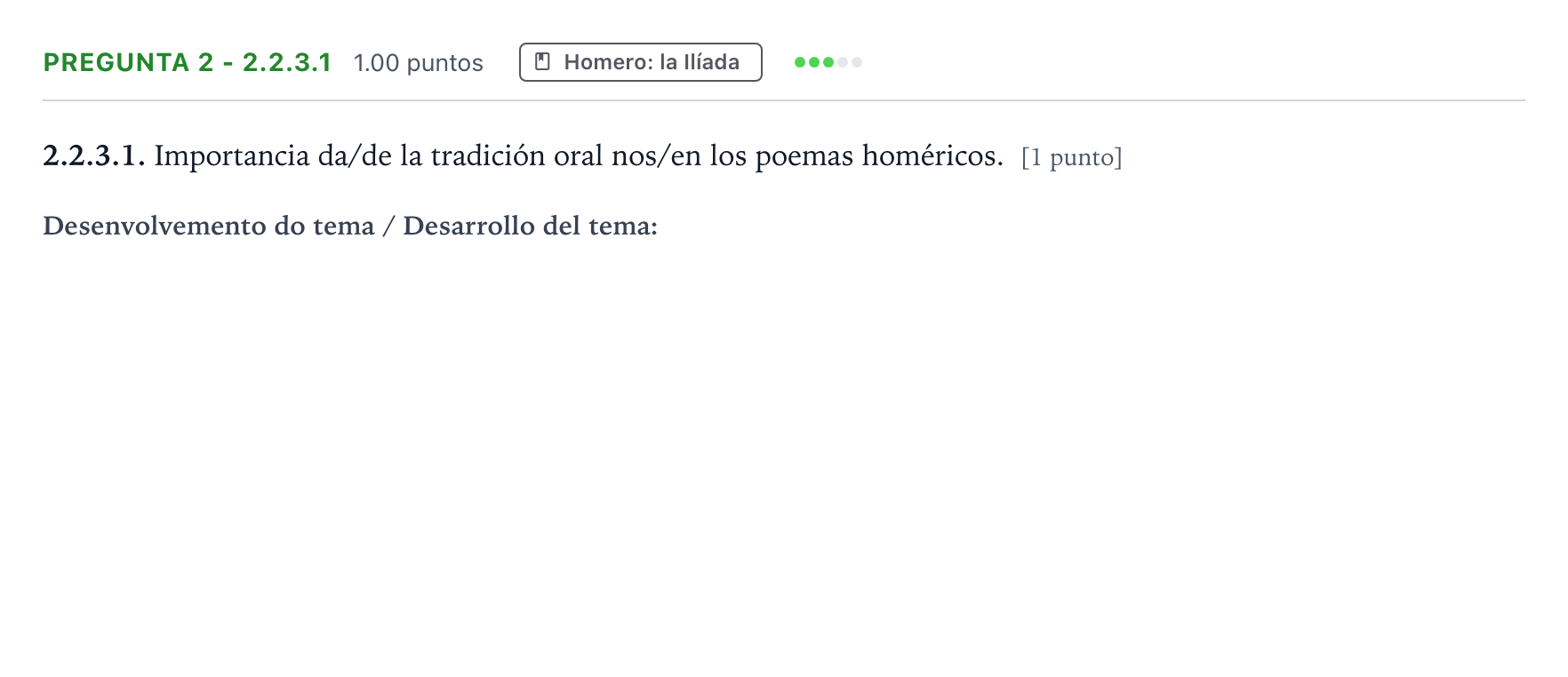 Enunciado: Pregunta 2 - 2.2.3.1 · Griego II PAU Galicia Ordinaria 2021