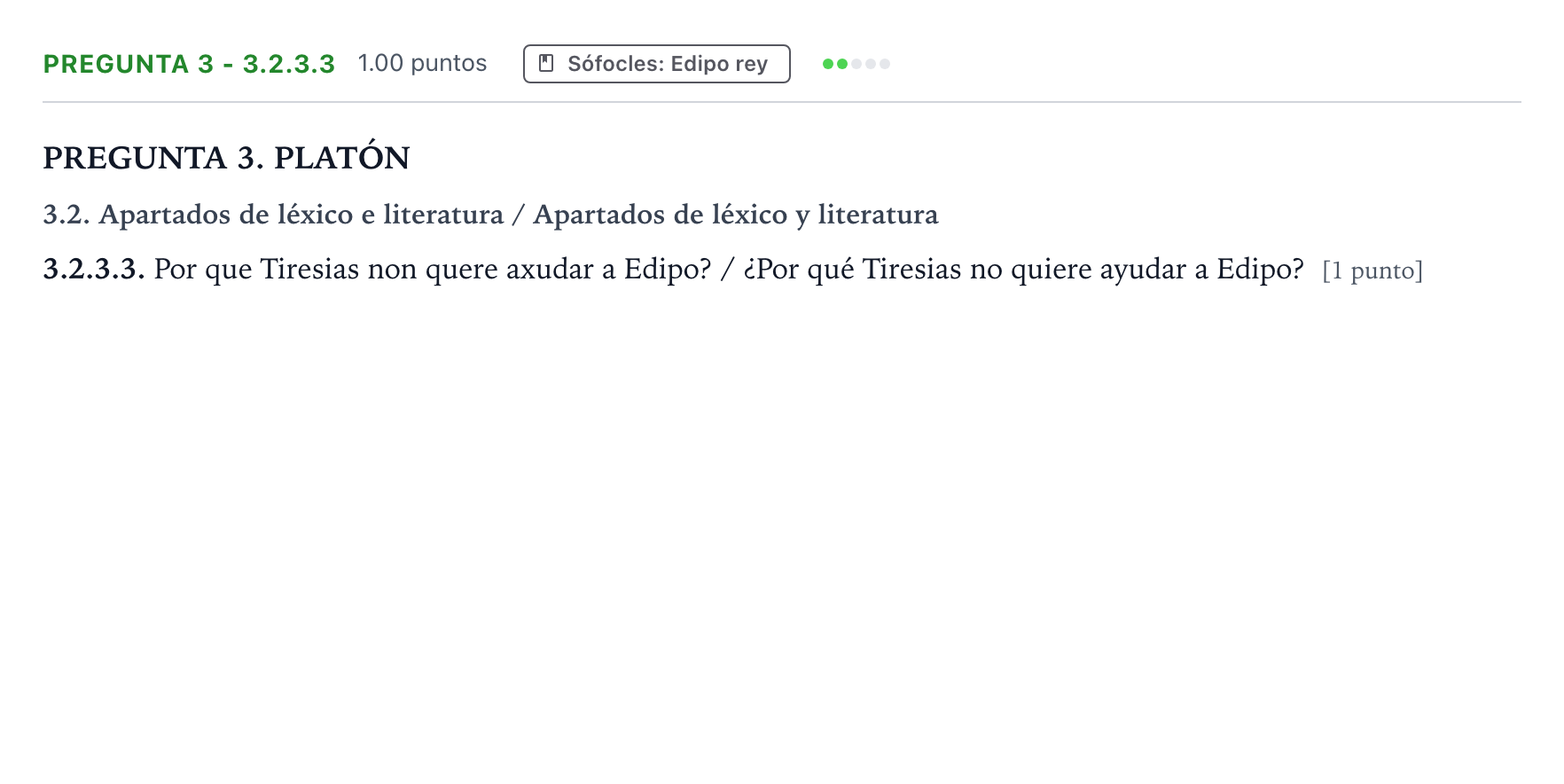 Enunciado: Pregunta 3 - 3.2.3.3 · Griego II PAU Galicia Ordinaria 2021