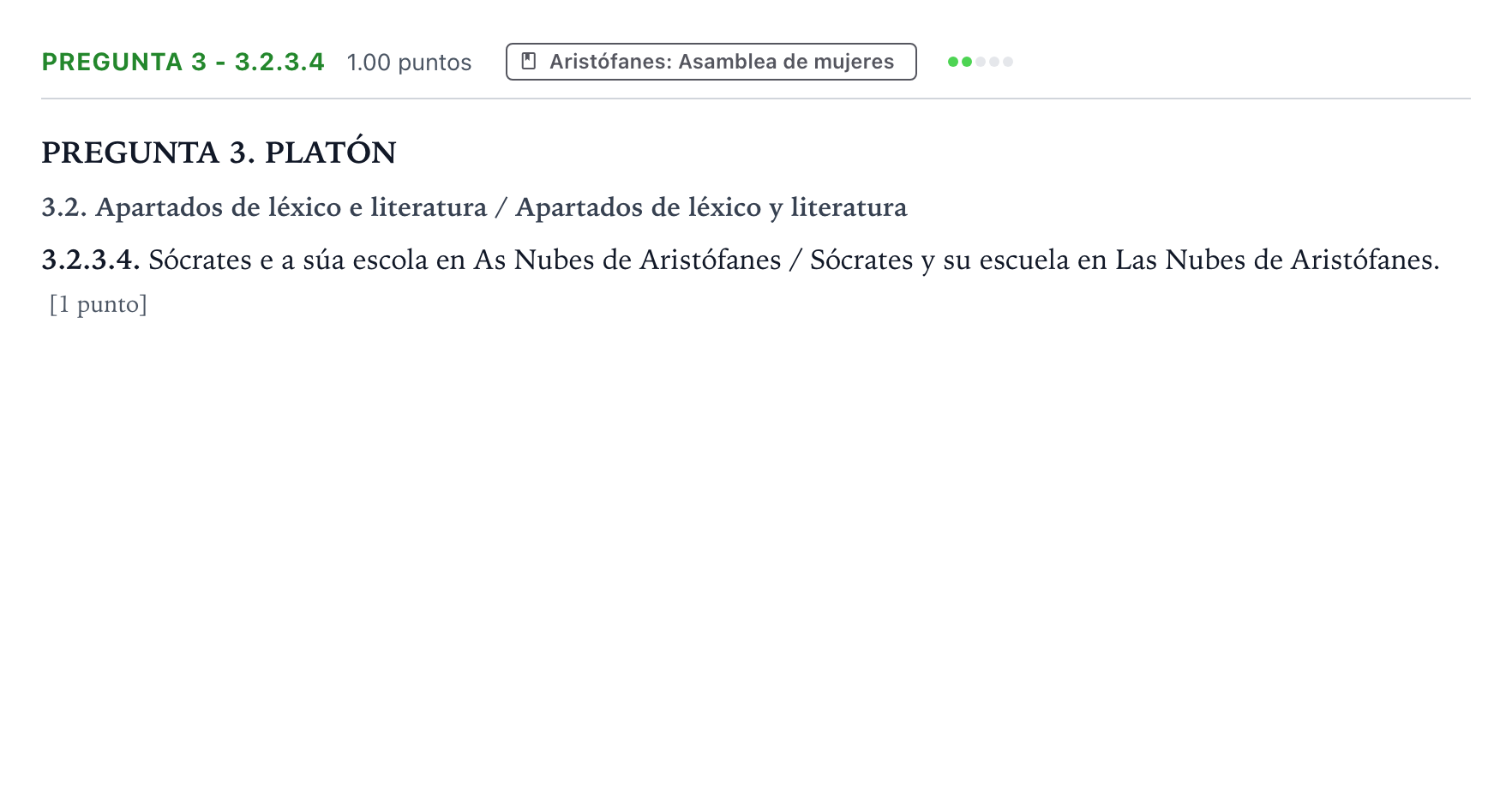 Enunciado: Pregunta 3 - 3.2.3.4 · Griego II PAU Galicia Ordinaria 2021