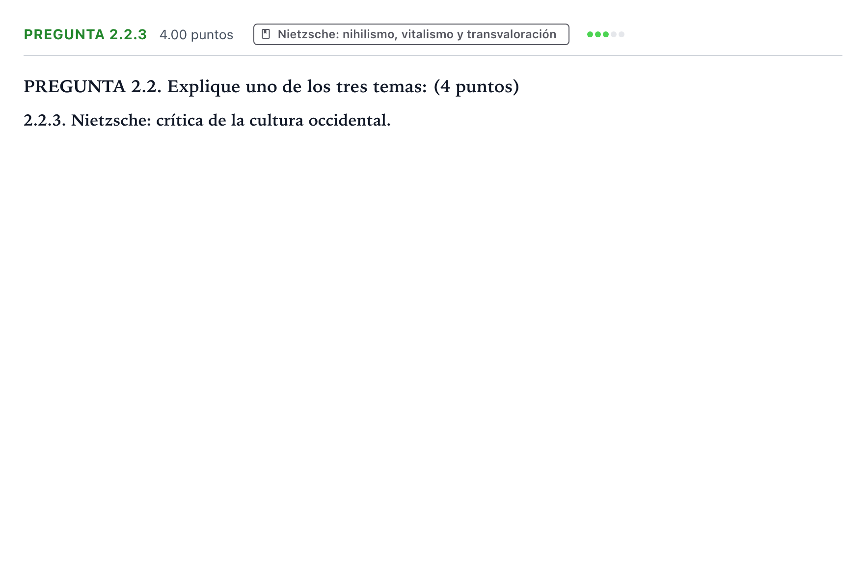 Enunciado: Pregunta 2.2.3 · Historia de la Filosofía PAU Galicia Ordinaria 2021
