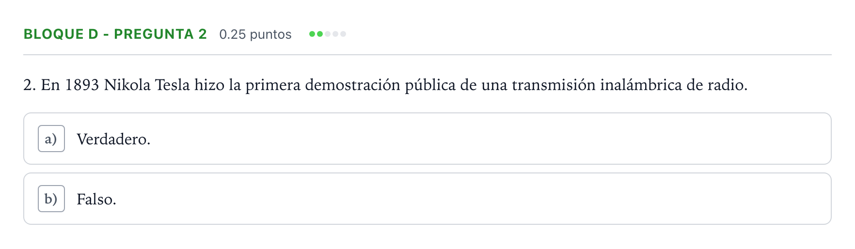 Enunciado: Bloque D - Pregunta 2 · Cultura Audiovisual II PAU Andalucía Extraordinaria Suplente 2021