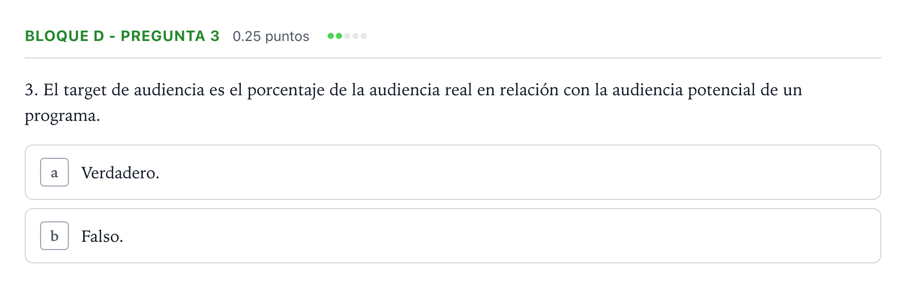 Enunciado: Bloque D - Pregunta 3 · Cultura Audiovisual II PAU Andalucía Extraordinaria Suplente 2021