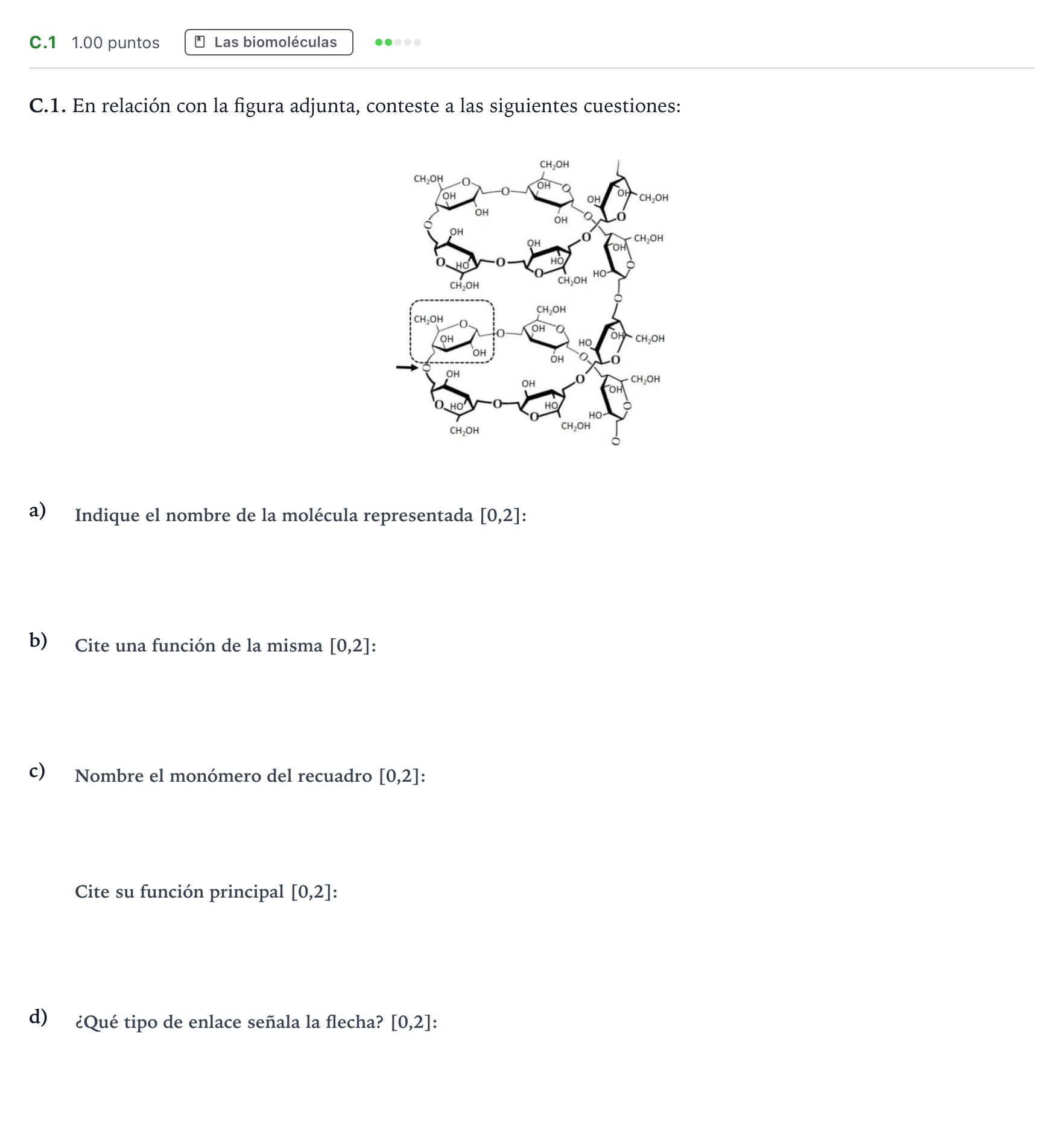 Enunciado: Ejercicio C.1 · Biología PAU Andalucía Ordinaria Reserva 2021