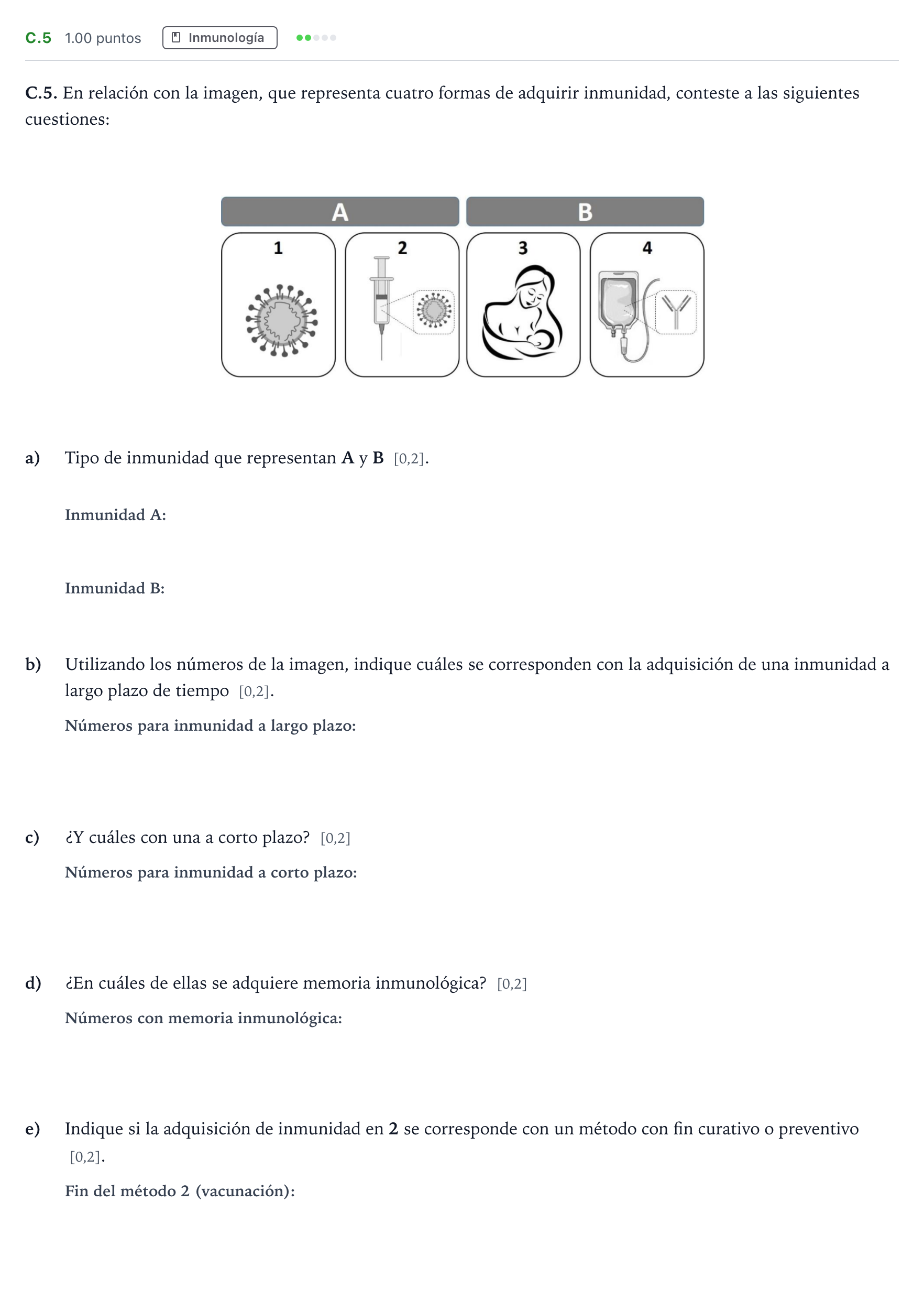 Enunciado: Ejercicio C.5 · Biología PAU Andalucía Ordinaria Suplente 2021
