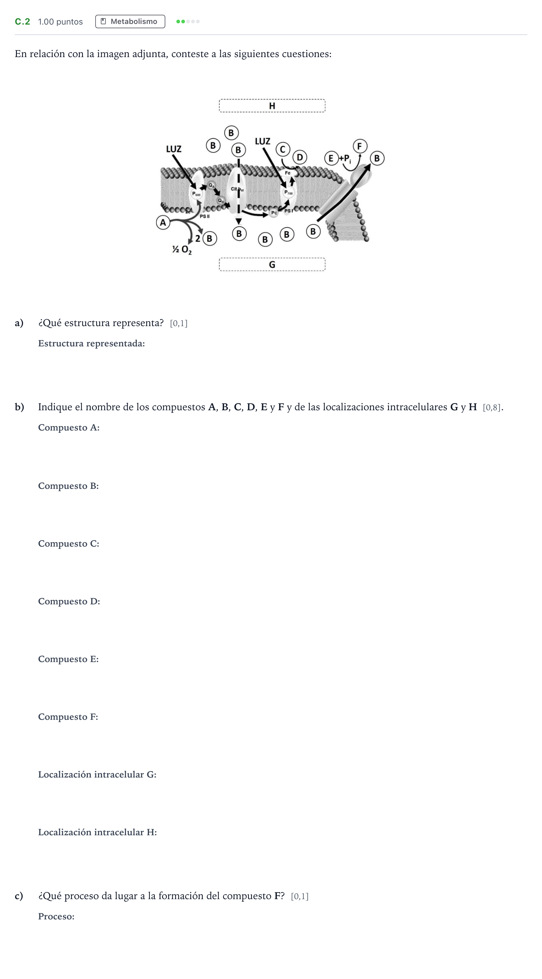 Enunciado: Ejercicio C.2 · Biología PAU Andalucía Ordinaria Titular 2021