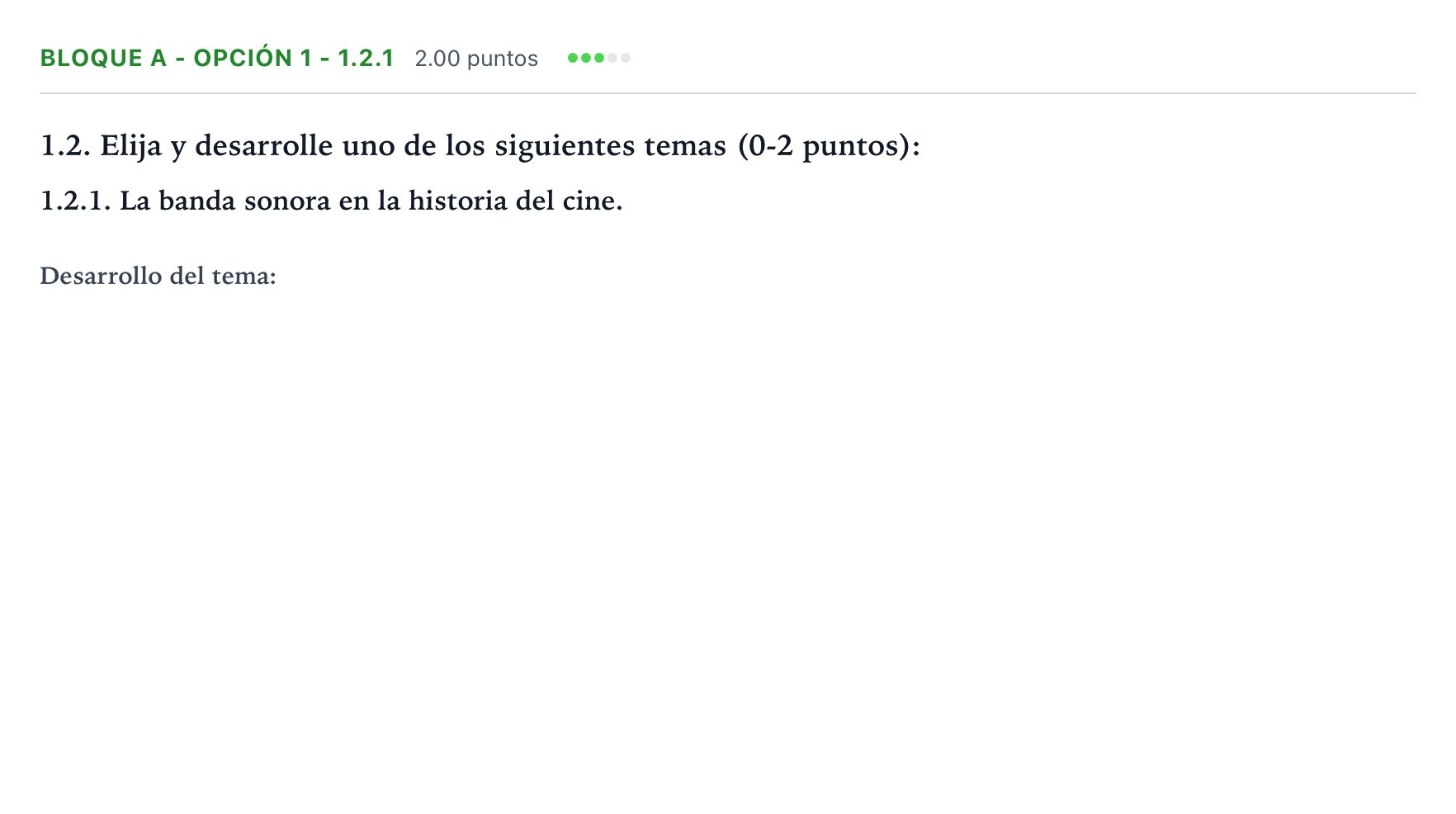 Enunciado: Bloque A - Opción 1 - 1.2.1 · Cultura Audiovisual II PAU Andalucía Ordinaria Suplente 2021