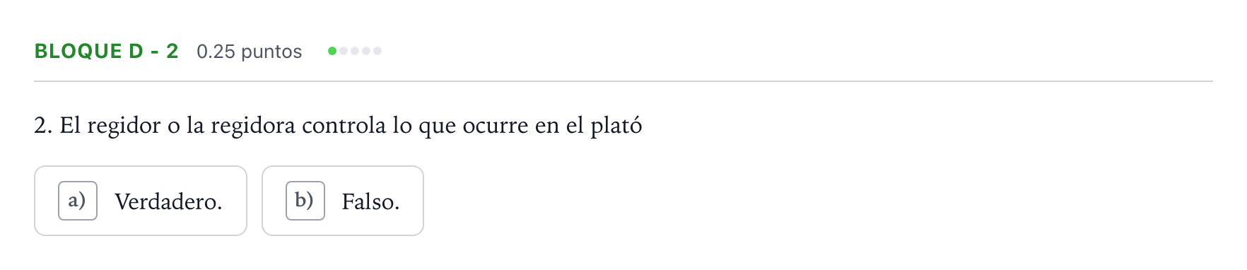 Enunciado: Bloque D - 2 · Cultura Audiovisual II PAU Andalucía Ordinaria Suplente 2021