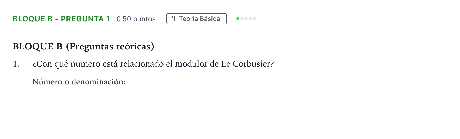 Enunciado: Bloque B - Pregunta 1 · Diseño PAU Andalucía Extraordinaria Titular 2021