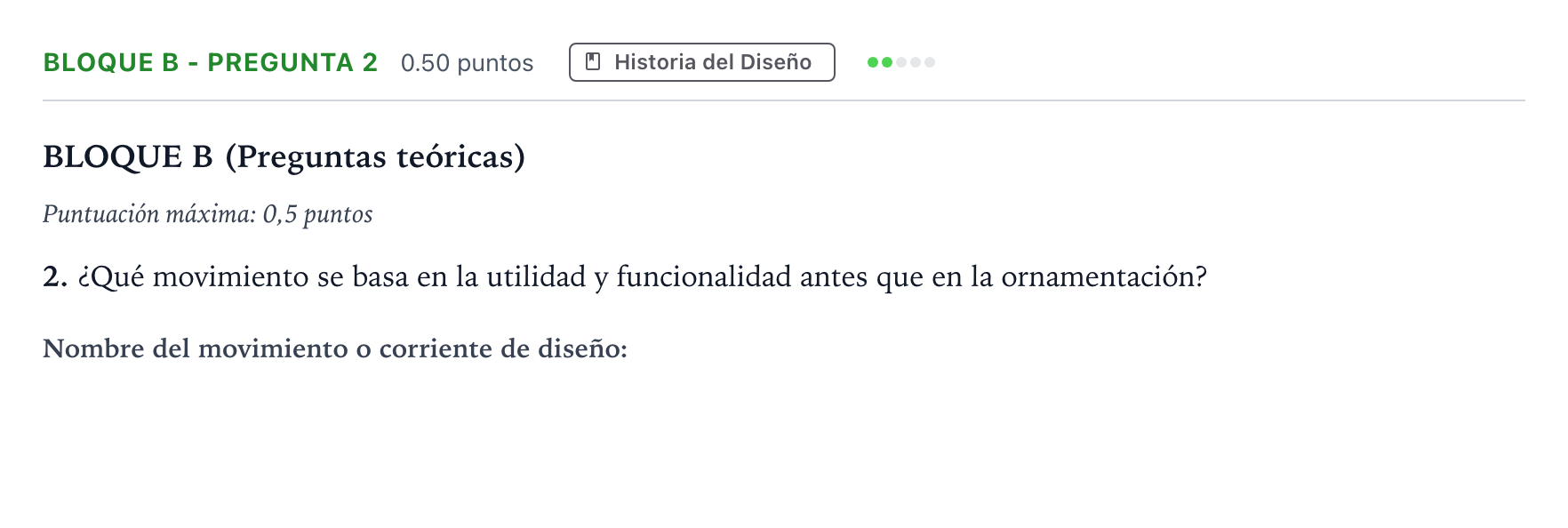 Enunciado: Bloque B - Pregunta 2 · Diseño PAU Andalucía Ordinaria Suplente 2021