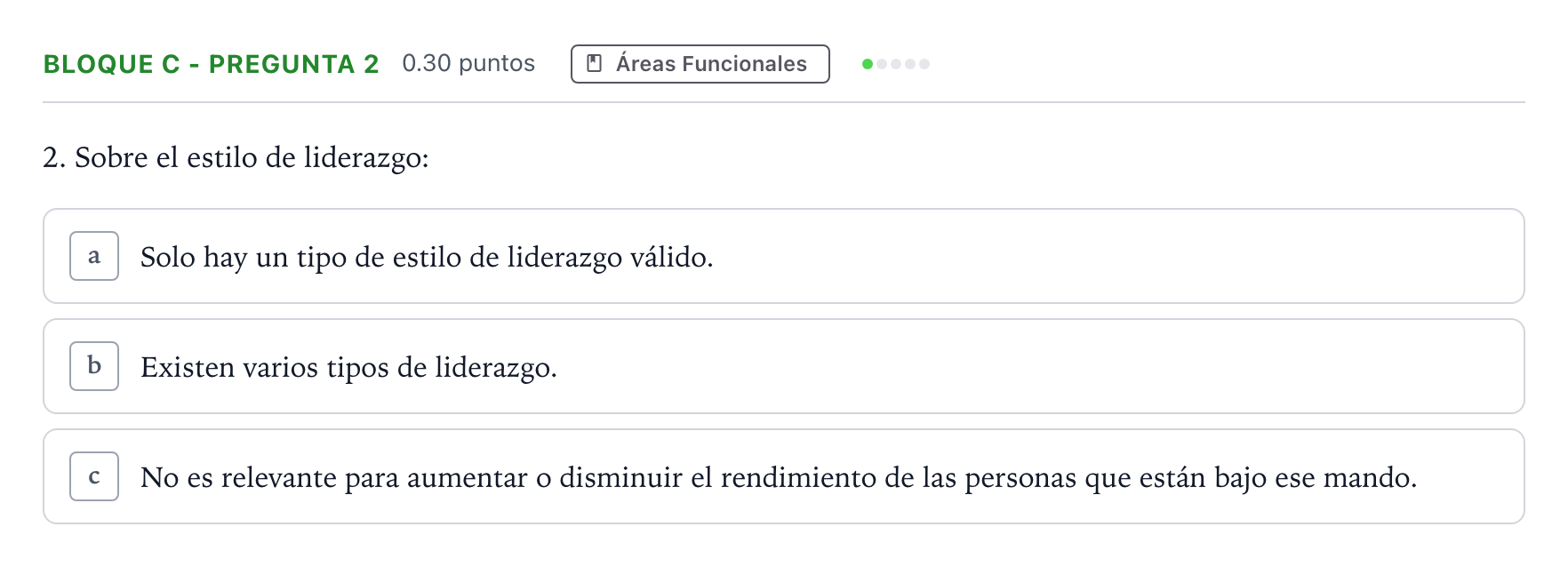 Enunciado: Bloque C - Pregunta 2 · Economía de la Empresa PAU Andalucía Extraordinaria Suplente 2021