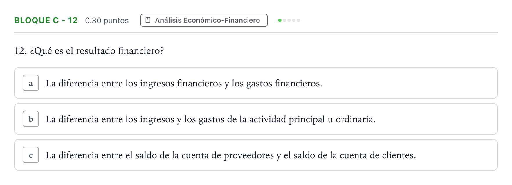 Enunciado: Bloque C - 12 · Economía de la Empresa PAU Andalucía Ordinaria Titular 2021