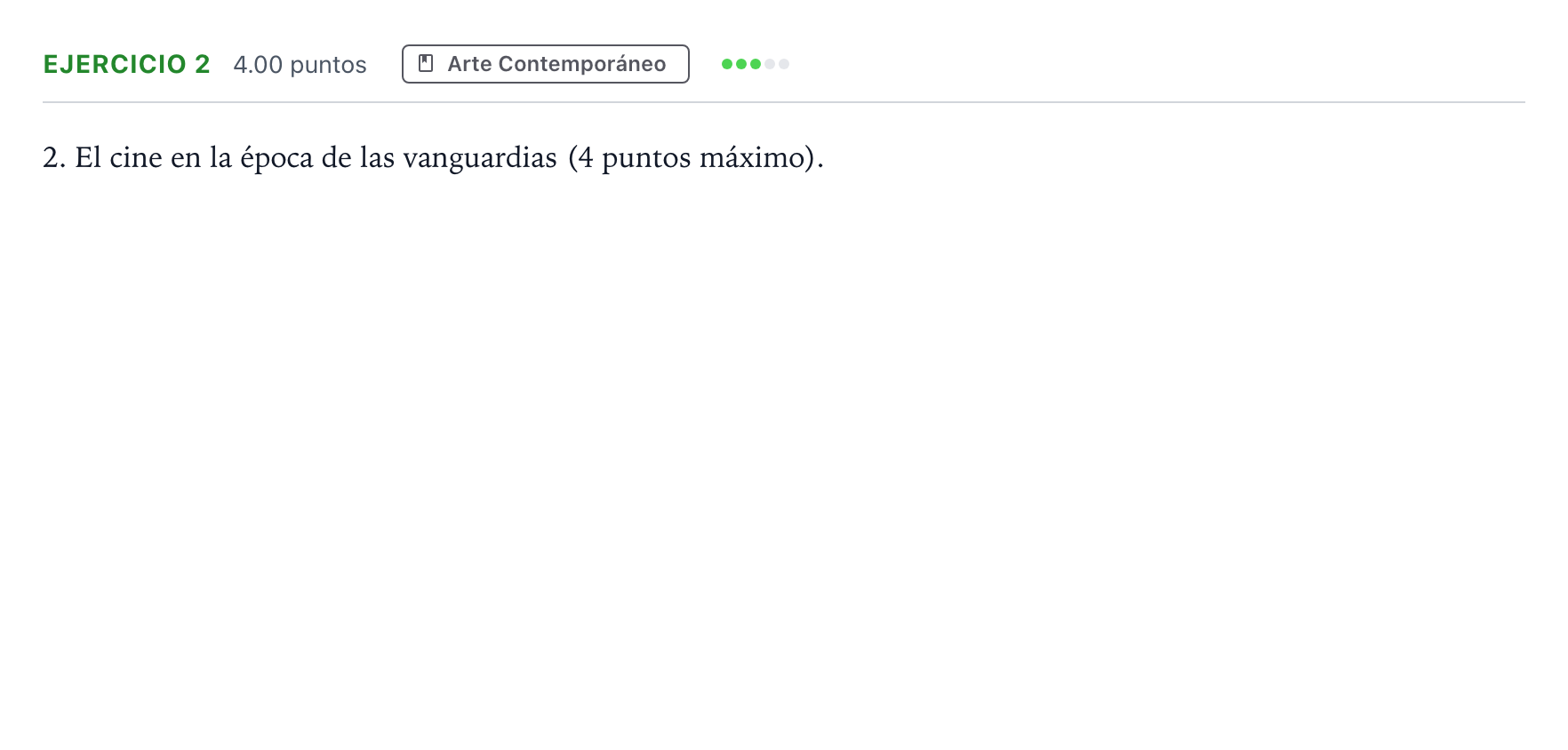 Enunciado: Problema 2 · Fundamentos Artísticos PAU Andalucía Extraordinaria Reserva 2021