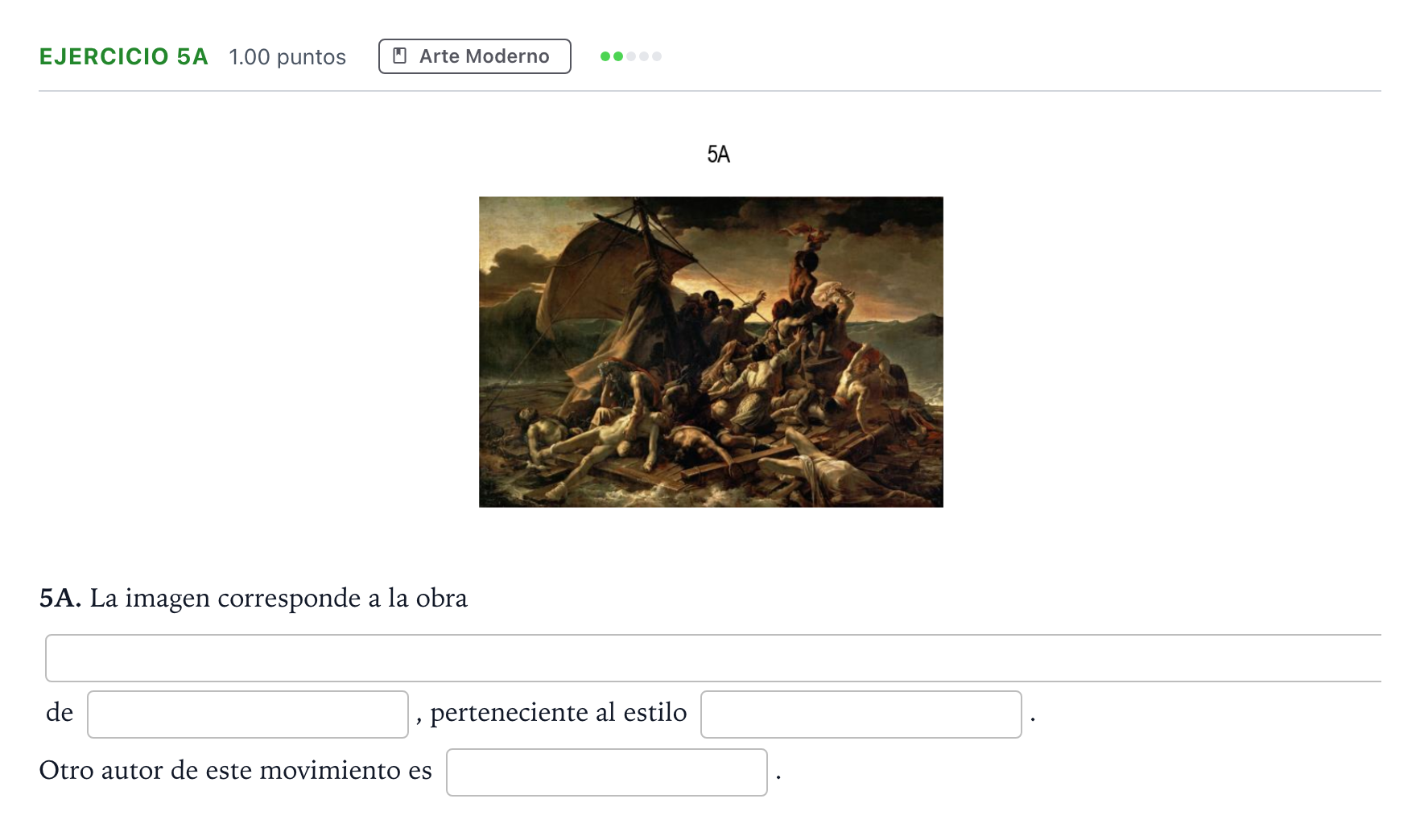 Enunciado: Ejercicio 5A · Fundamentos Artísticos PAU Andalucía Extraordinaria Reserva 2021