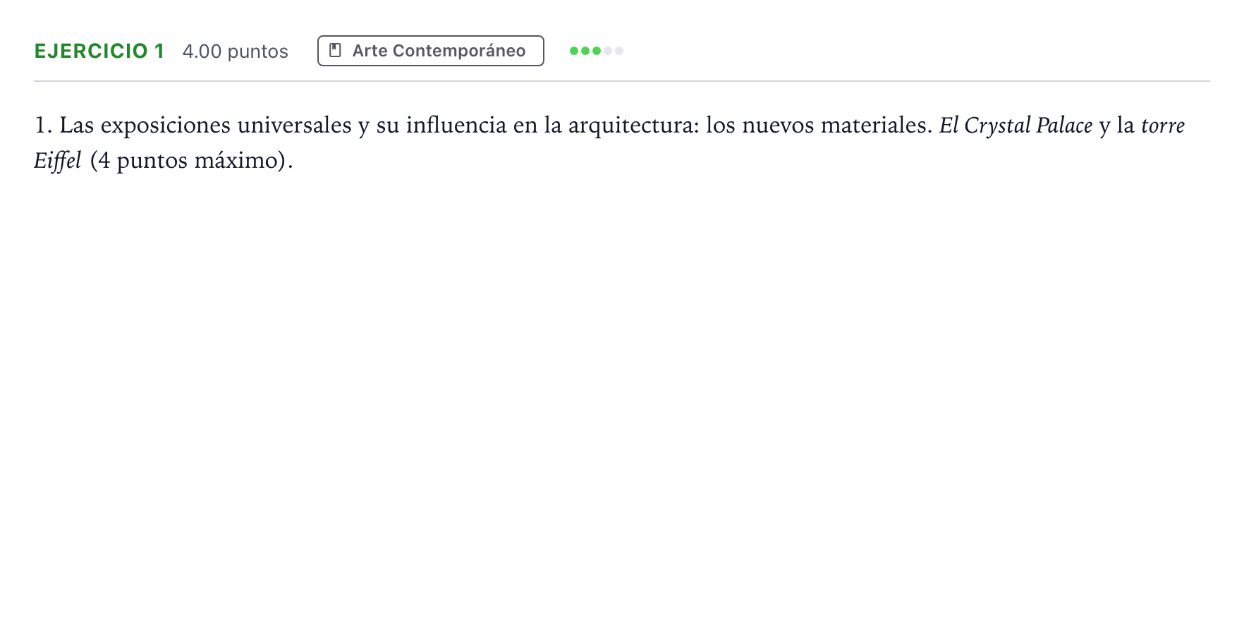 Enunciado: Problema 1 · Fundamentos Artísticos PAU Andalucía Extraordinaria Titular 2021