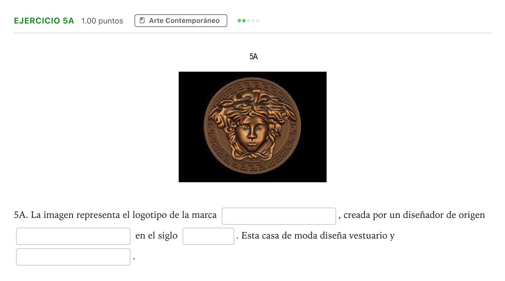 Enunciado: Ejercicio 5A · Fundamentos Artísticos PAU Andalucía Extraordinaria Titular 2021