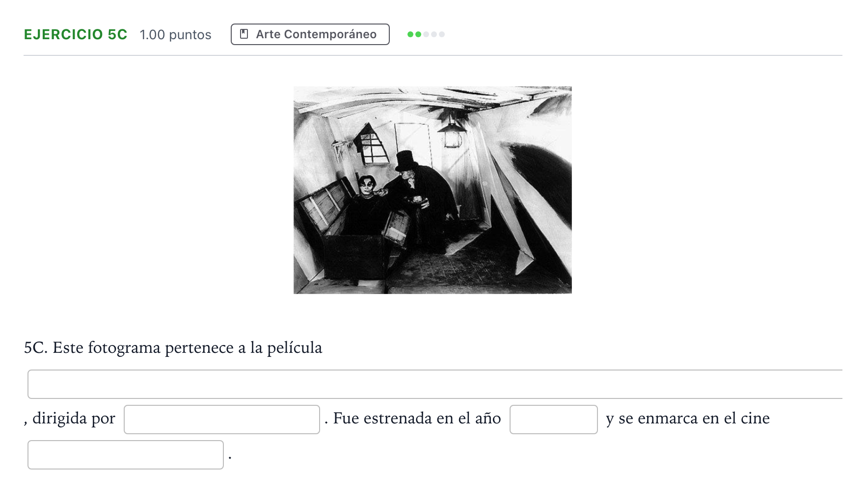 Enunciado: Ejercicio 5C · Fundamentos Artísticos PAU Andalucía Ordinaria Titular 2021