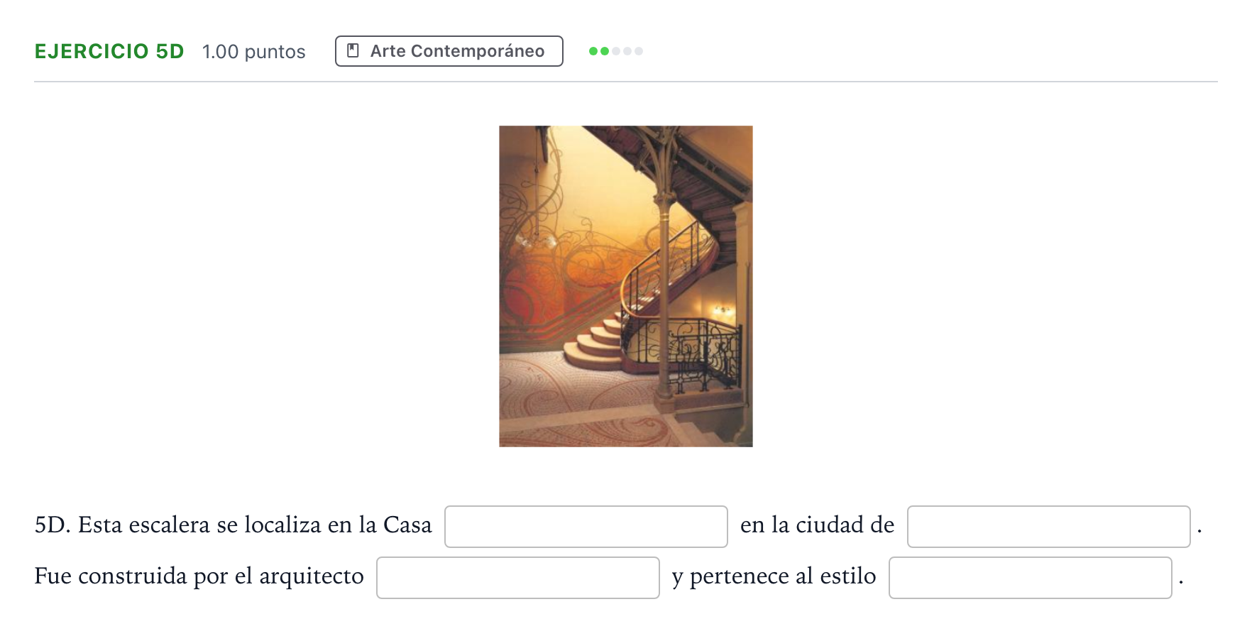 Enunciado: Ejercicio 5D · Fundamentos Artísticos PAU Andalucía Ordinaria Titular 2021