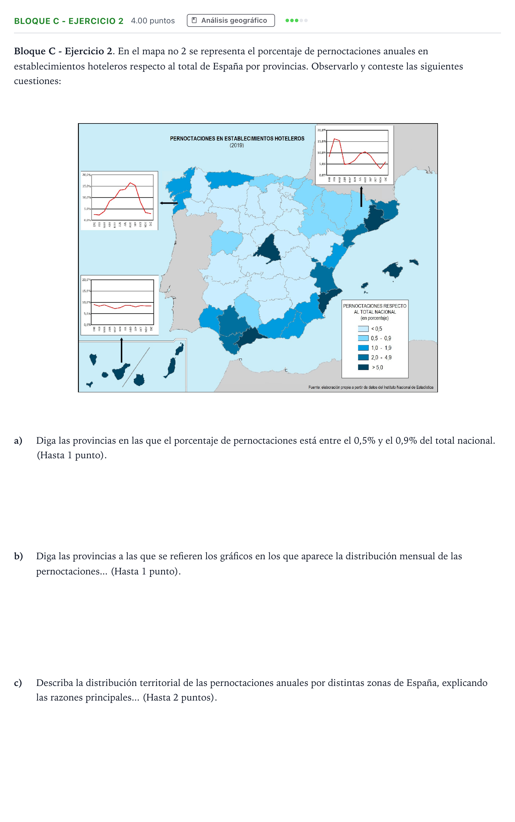 Enunciado: Bloque C - Ejercicio 2 · Geografía PAU Andalucía Ordinaria Suplente 2021