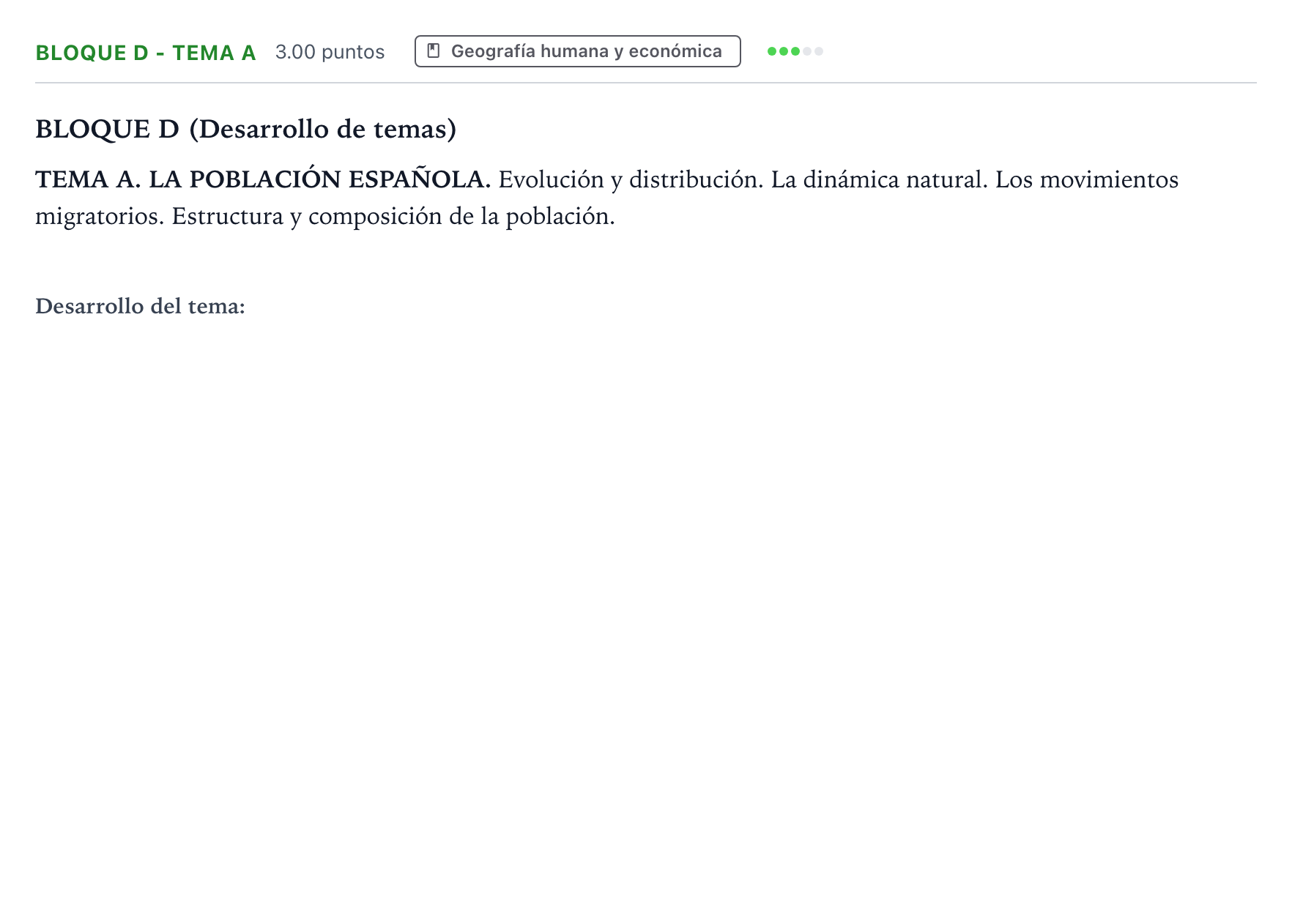 Enunciado: Bloque D - Tema A · Geografía PAU Andalucía Ordinaria Titular 2021