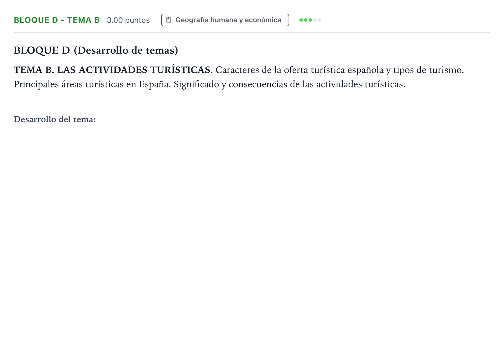 Enunciado: Bloque D - Tema B · Geografía PAU Andalucía Ordinaria Titular 2021