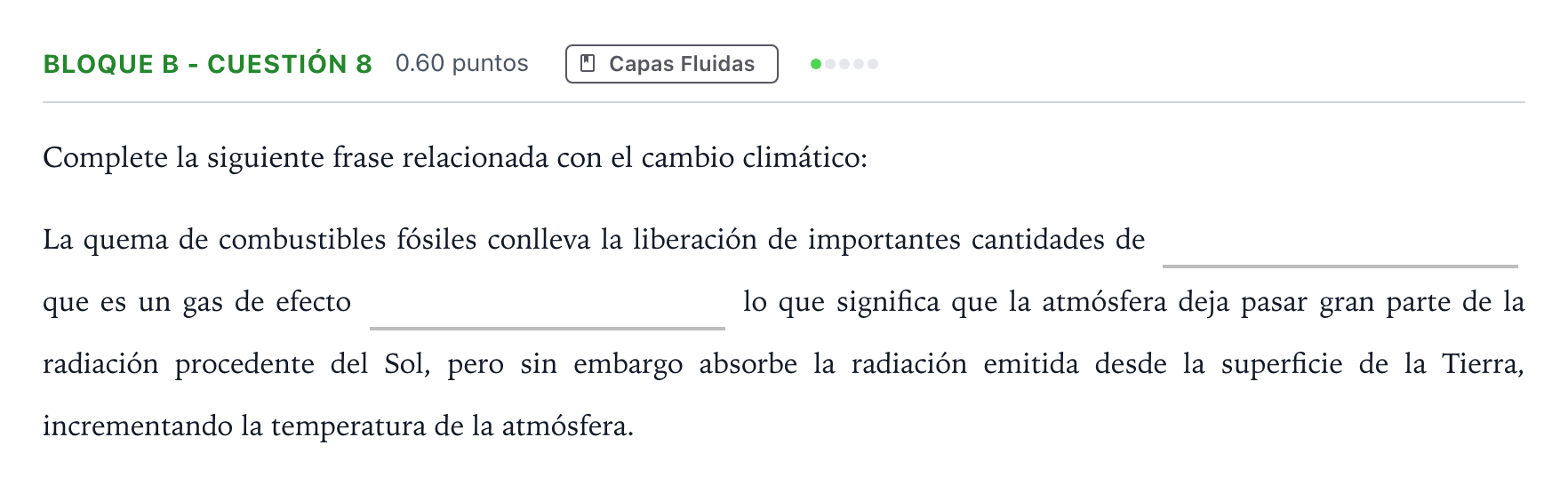 Enunciado: Bloque B - Cuestión 8 · Geología PAU Andalucía Extraordinaria Reserva 2021