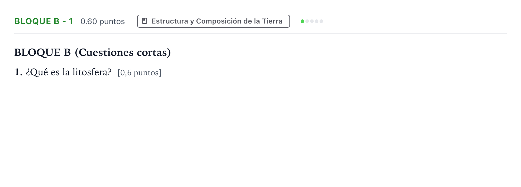 Enunciado: Bloque B - 1 · Geología PAU Andalucía Extraordinaria Suplente 2021