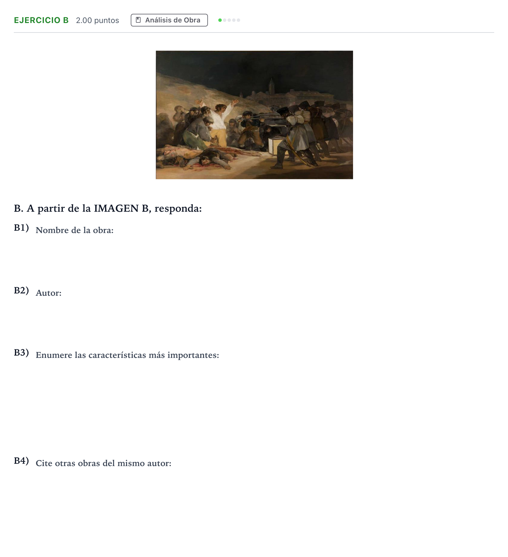 Enunciado: Ejercicio B · Historia del Arte PAU Andalucía Ordinaria Titular 2021