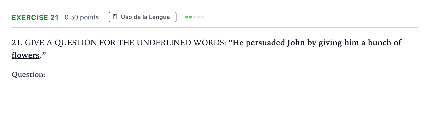Enunciado: Problema 21 · Inglés PAU Andalucía Extraordinaria Suplente 2021
