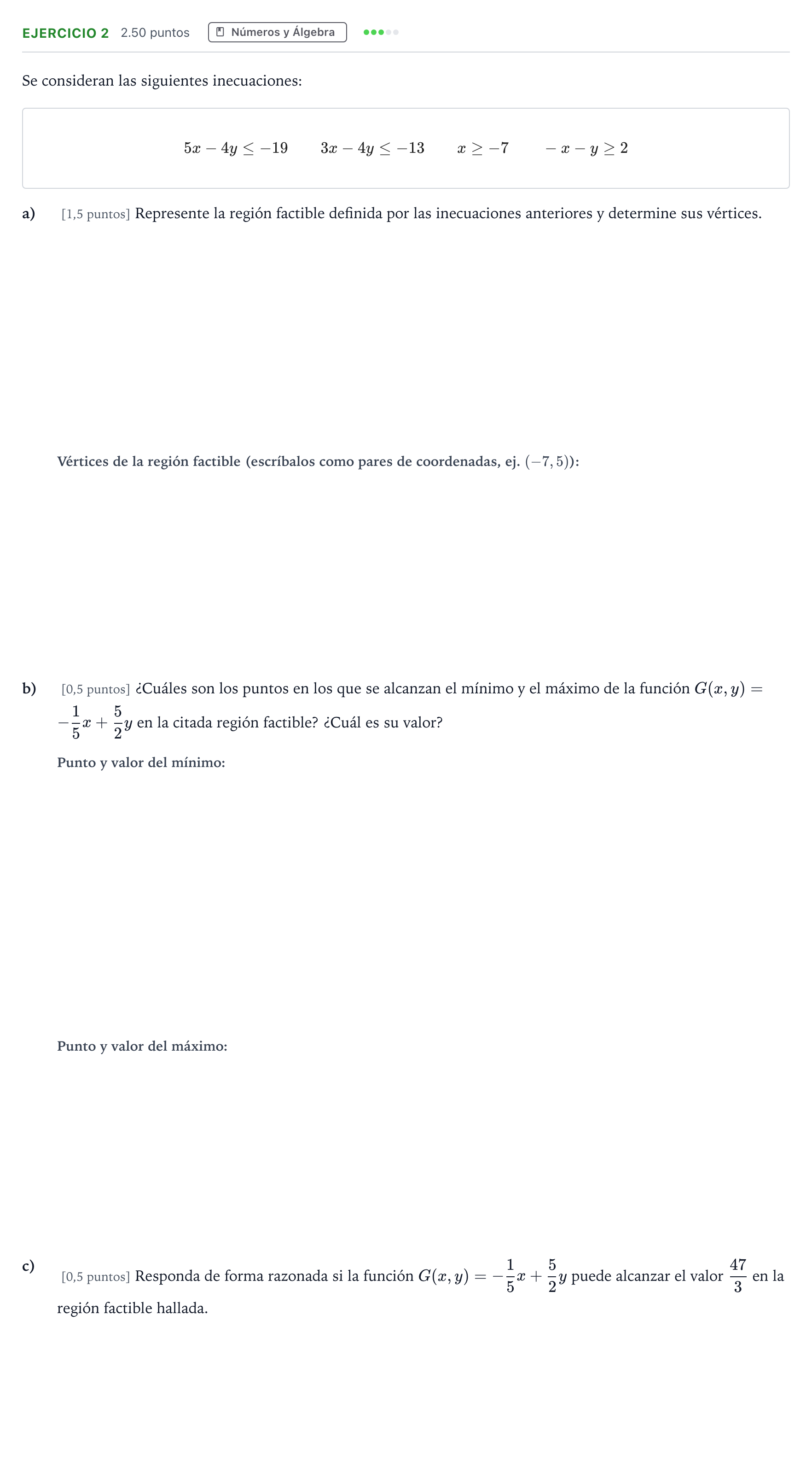 Enunciado: Ejercicio 2 · Matemáticas aplicadas a las Ciencias Sociales II PAU Andalucía Extraordinaria Titular 2021