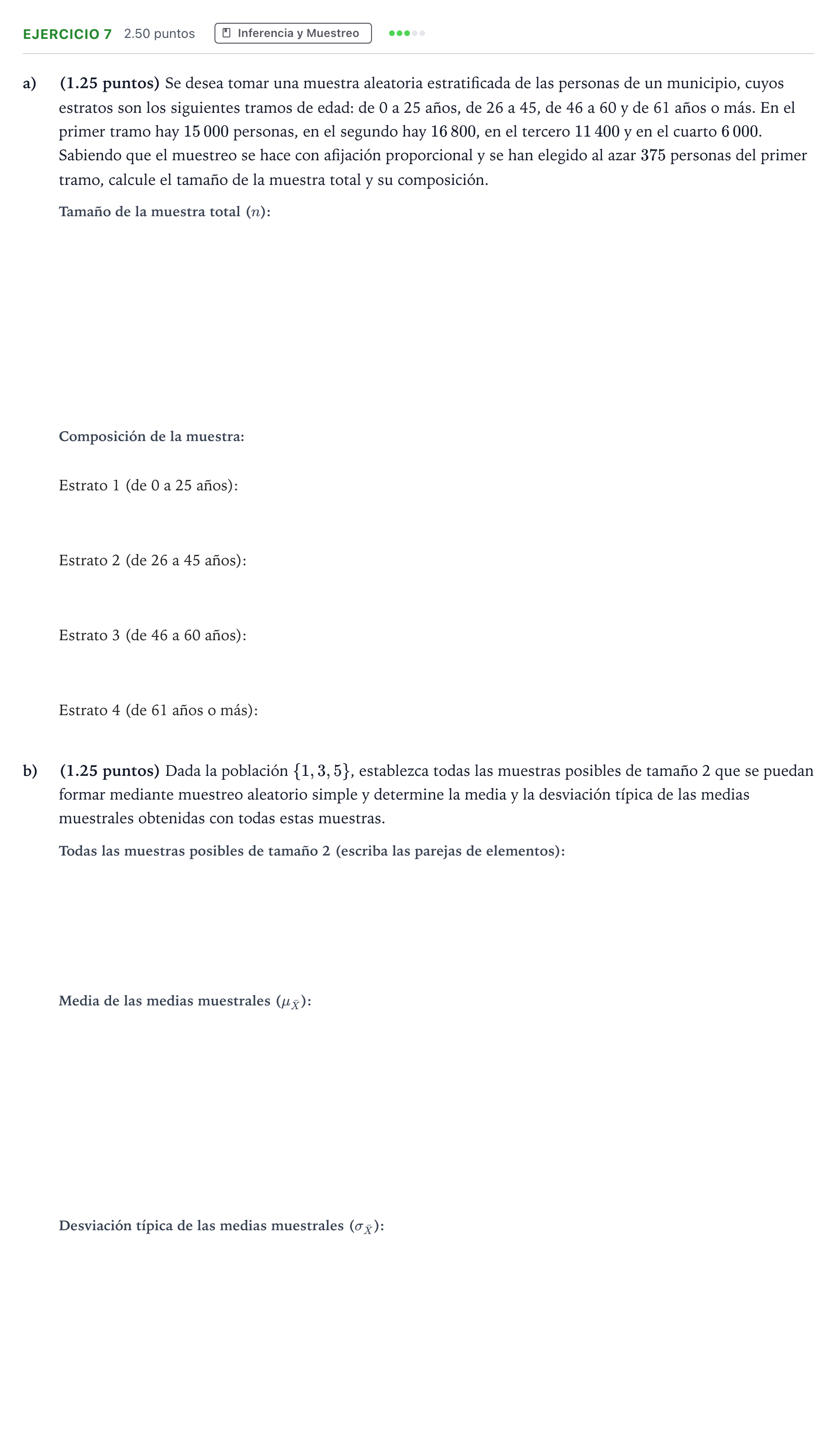 Enunciado: Ejercicio 7 · Matemáticas aplicadas a las Ciencias Sociales II PAU Andalucía Ordinaria Reserva 2021