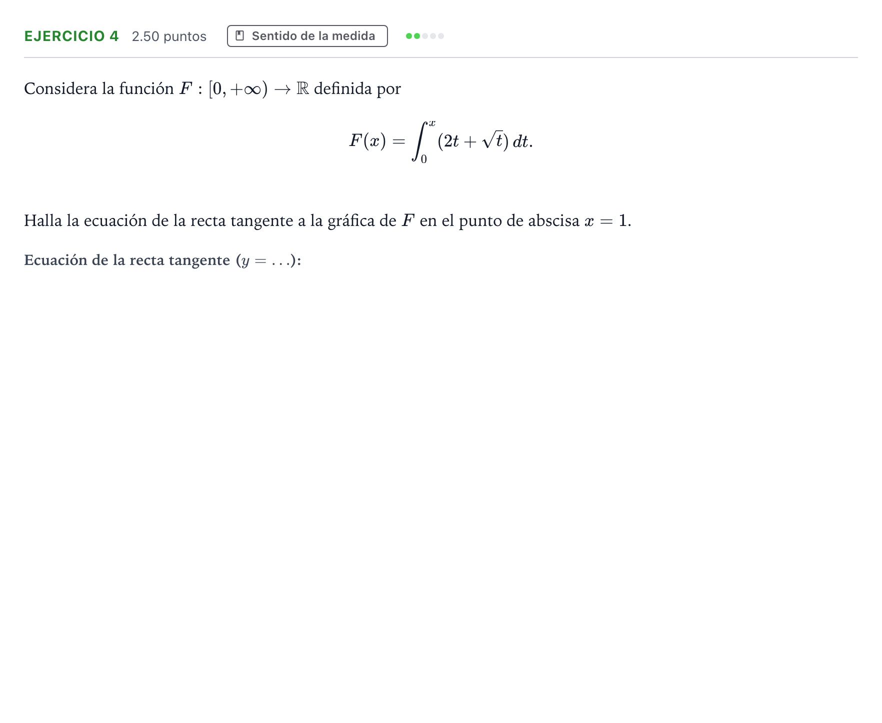 Enunciado: Ejercicio 4 · Matemáticas II PAU Andalucía Ordinaria Titular 2021