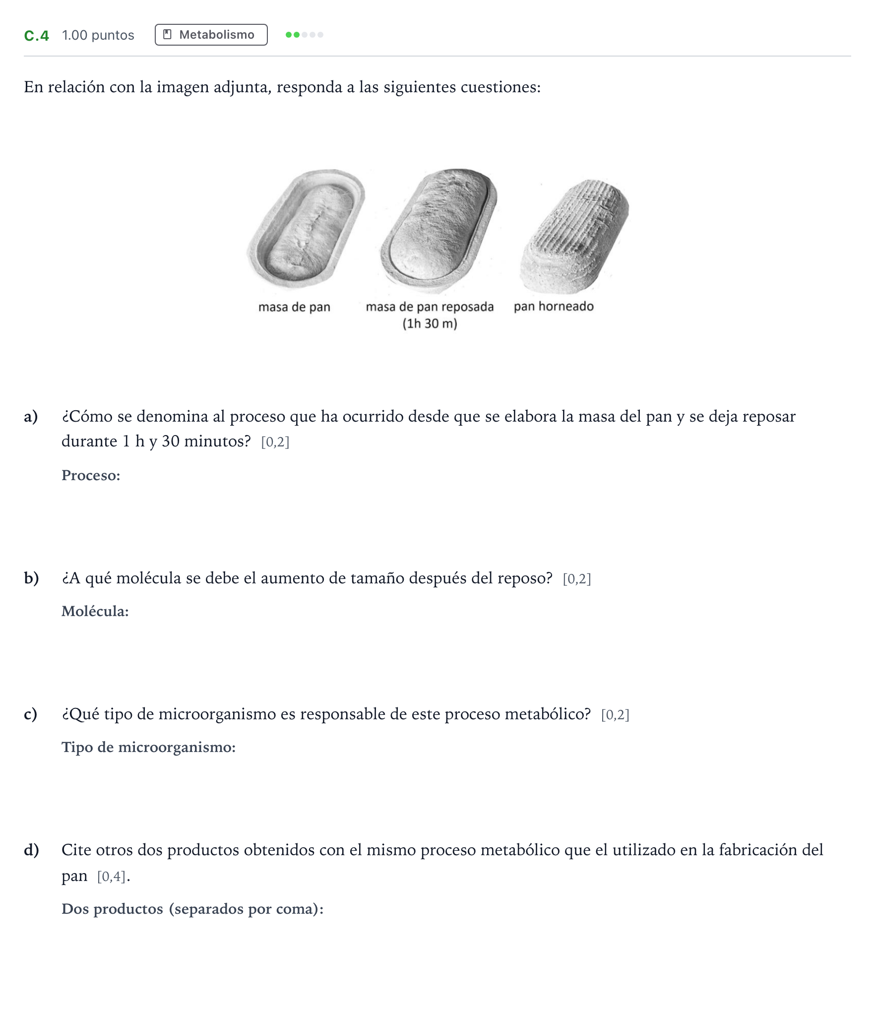 Enunciado: Ejercicio C.4 · Biología PAU Andalucía Extraordinaria Reserva 2022