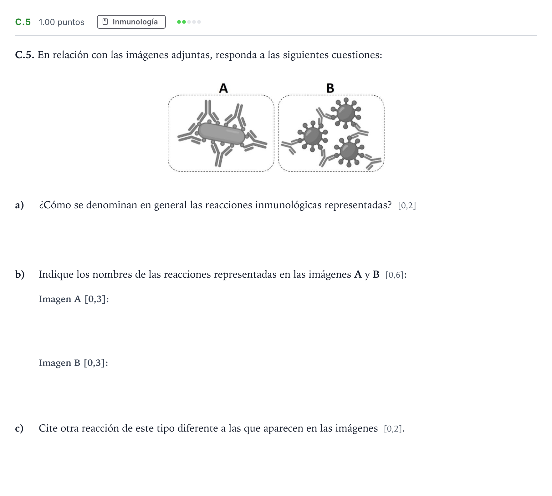 Enunciado: Ejercicio C.5 · Biología PAU Andalucía Extraordinaria Suplente 2022
