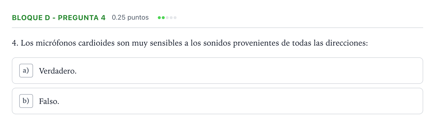 Enunciado: Bloque D - Pregunta 4 · Cultura Audiovisual II PAU Andalucía Extraordinaria Titular 2022