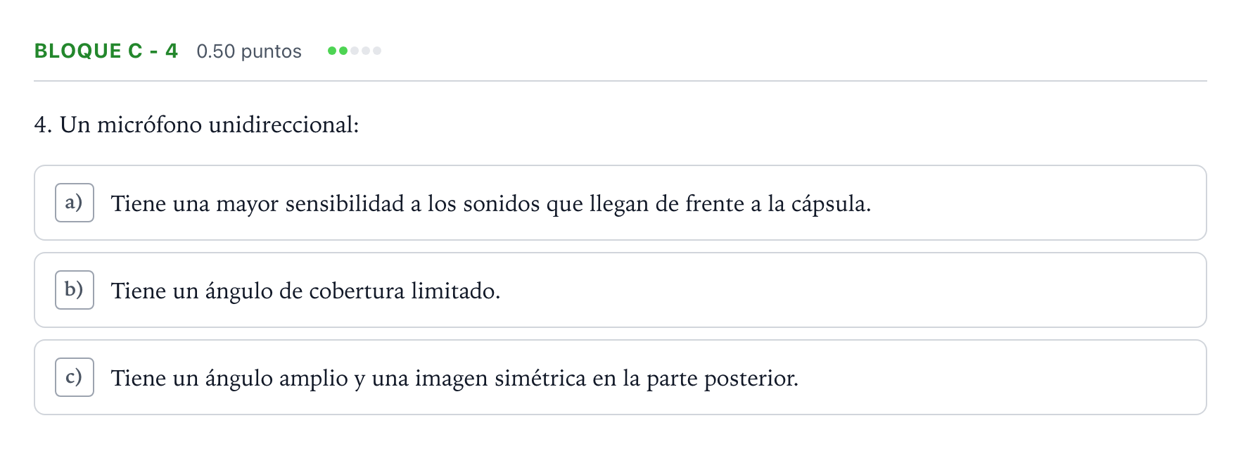 Enunciado: Bloque C - 4 · Cultura Audiovisual II PAU Andalucía Ordinaria Reserva 2022