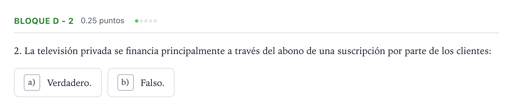 Enunciado: Bloque D - 2 · Cultura Audiovisual II PAU Andalucía Ordinaria Reserva 2022