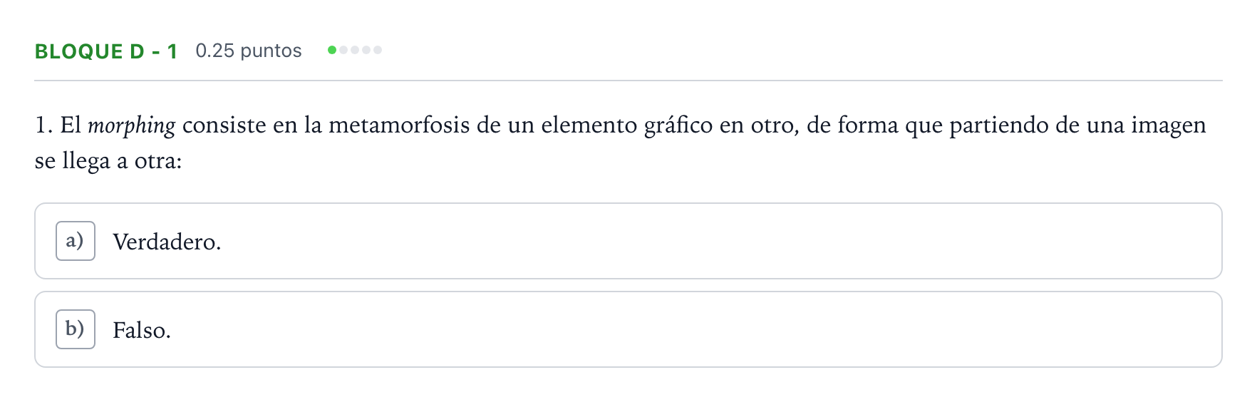 Enunciado: Bloque D - 1 · Cultura Audiovisual II PAU Andalucía Ordinaria Suplente 2022