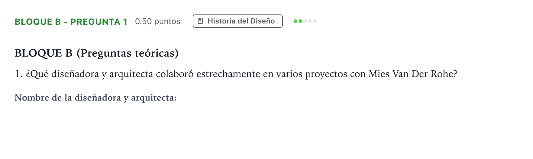 Enunciado: Bloque B - Pregunta 1 · Diseño PAU Andalucía Extraordinaria Suplente 2022
