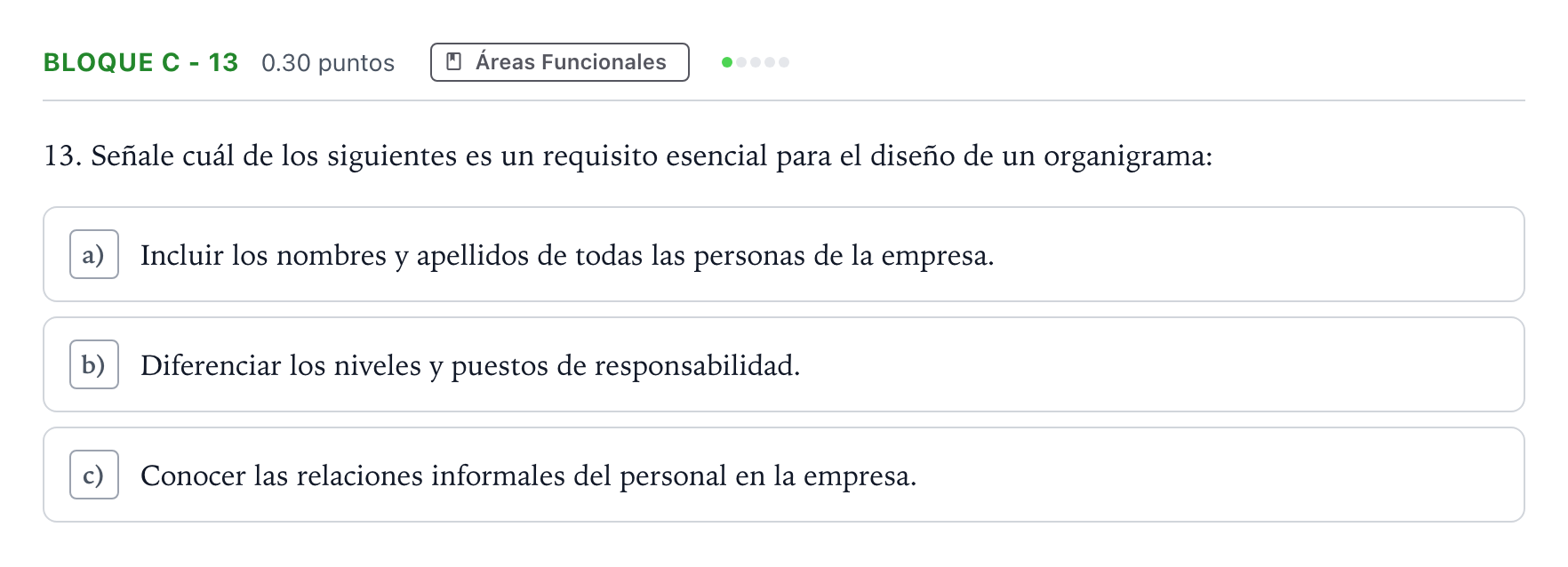 Enunciado: Bloque C - 13 · Economía de la Empresa PAU Andalucía Extraordinaria Suplente 2022