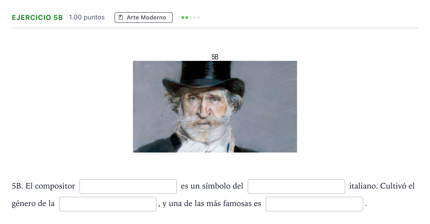 Enunciado: Ejercicio 5B · Fundamentos Artísticos PAU Andalucía Extraordinaria Reserva 2022